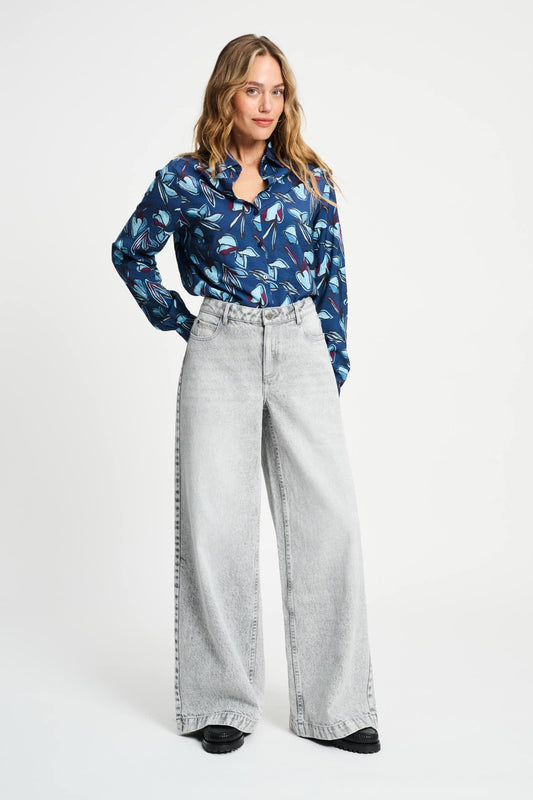 JEANS - Baggy Wide Leg Grey