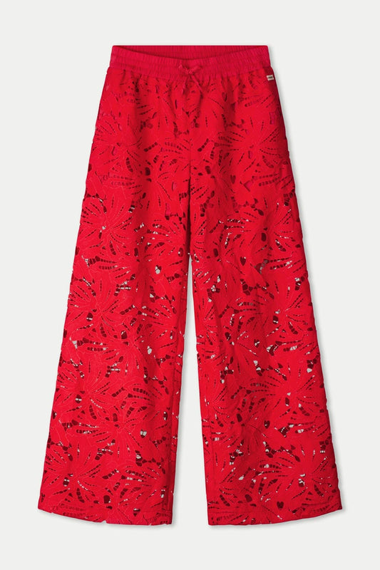 HOSE - Lace Bloom Red