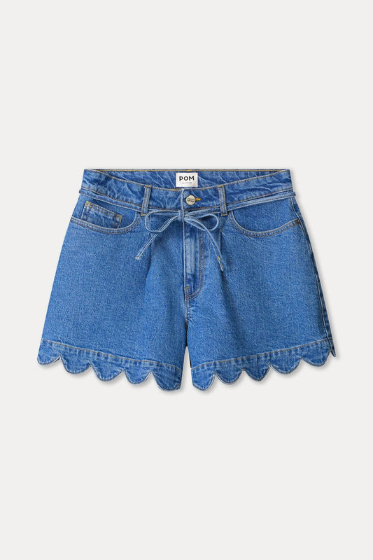 SHORTS - Denim Scallop