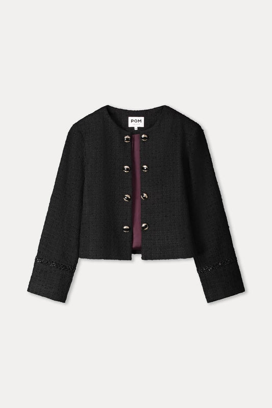 JACKE - Donna Tweed Black