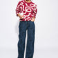 PULLOVER - Frida Bow Burgundy Red