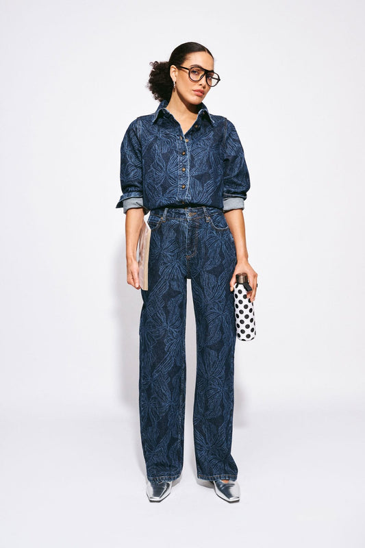 JEANS - Julia Bows Mid Blue