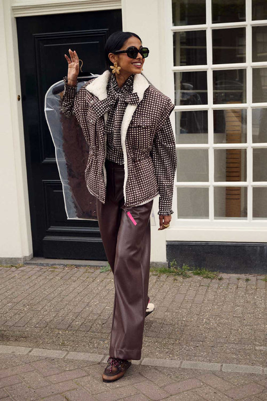 GILET - Glen Brown Check
