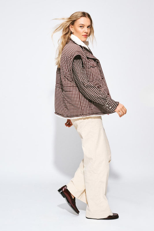 GILET - Glen Brown Check