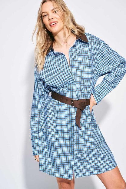 KLEID - Indy Check Sapphire Blue
