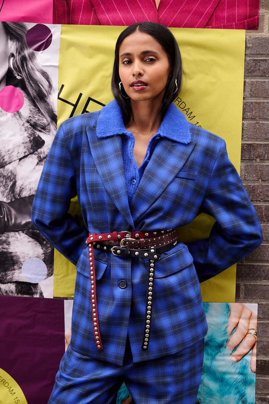 BLAZER - Laurie Check Blue