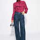 BLUSE - Valerie Burgundy Red