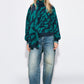 PULLOVER - Frida Animal Teal Green