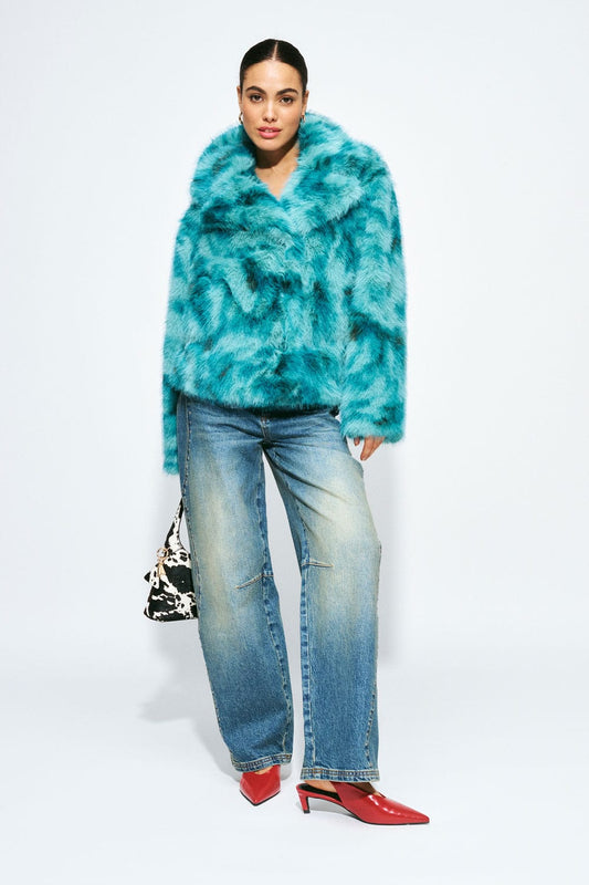 JACKE - Cleo Teal Green Animal