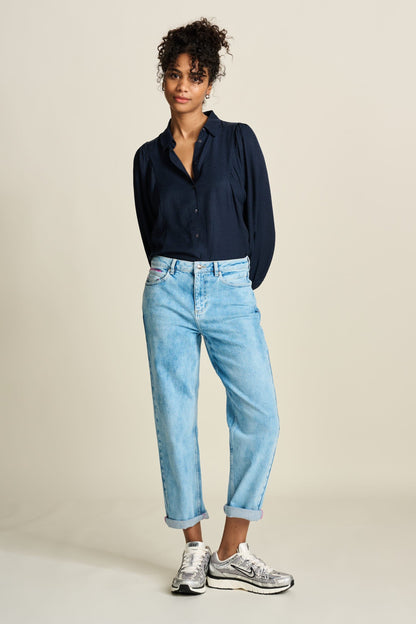 JEANS - Eline Straight Mid Blue