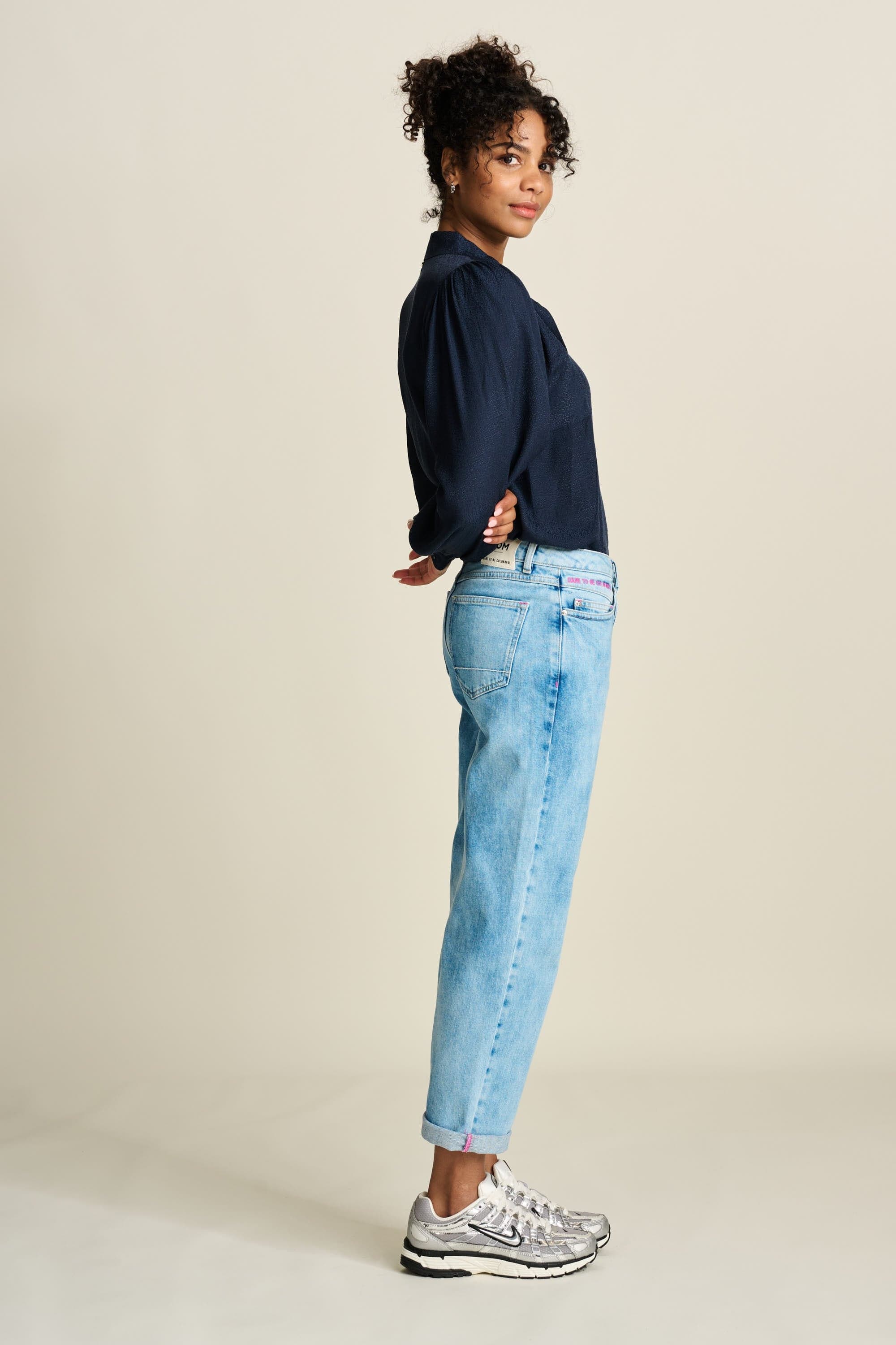 JEANS - Eline Straight Mid Blue
