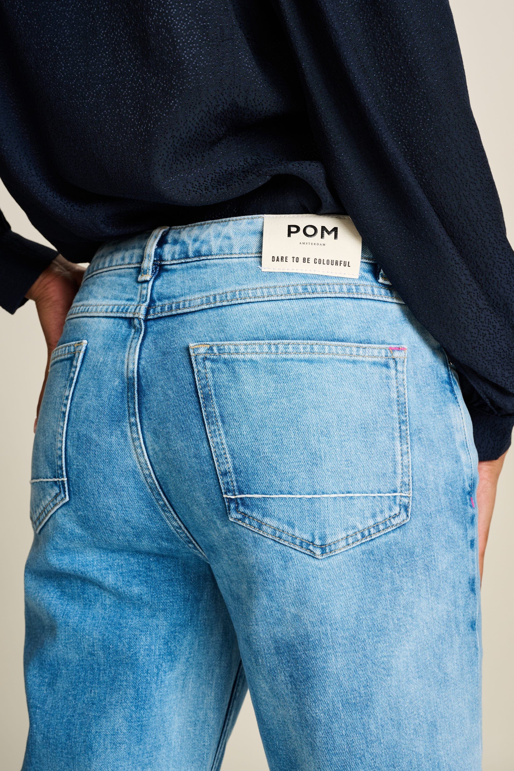 JEANS - Eline Straight Mid Blue
