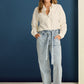 JEANS - Quilt Straight Hellblau