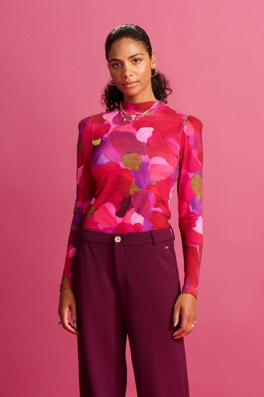 TURTLENECK - Brushwork Fiery Pink