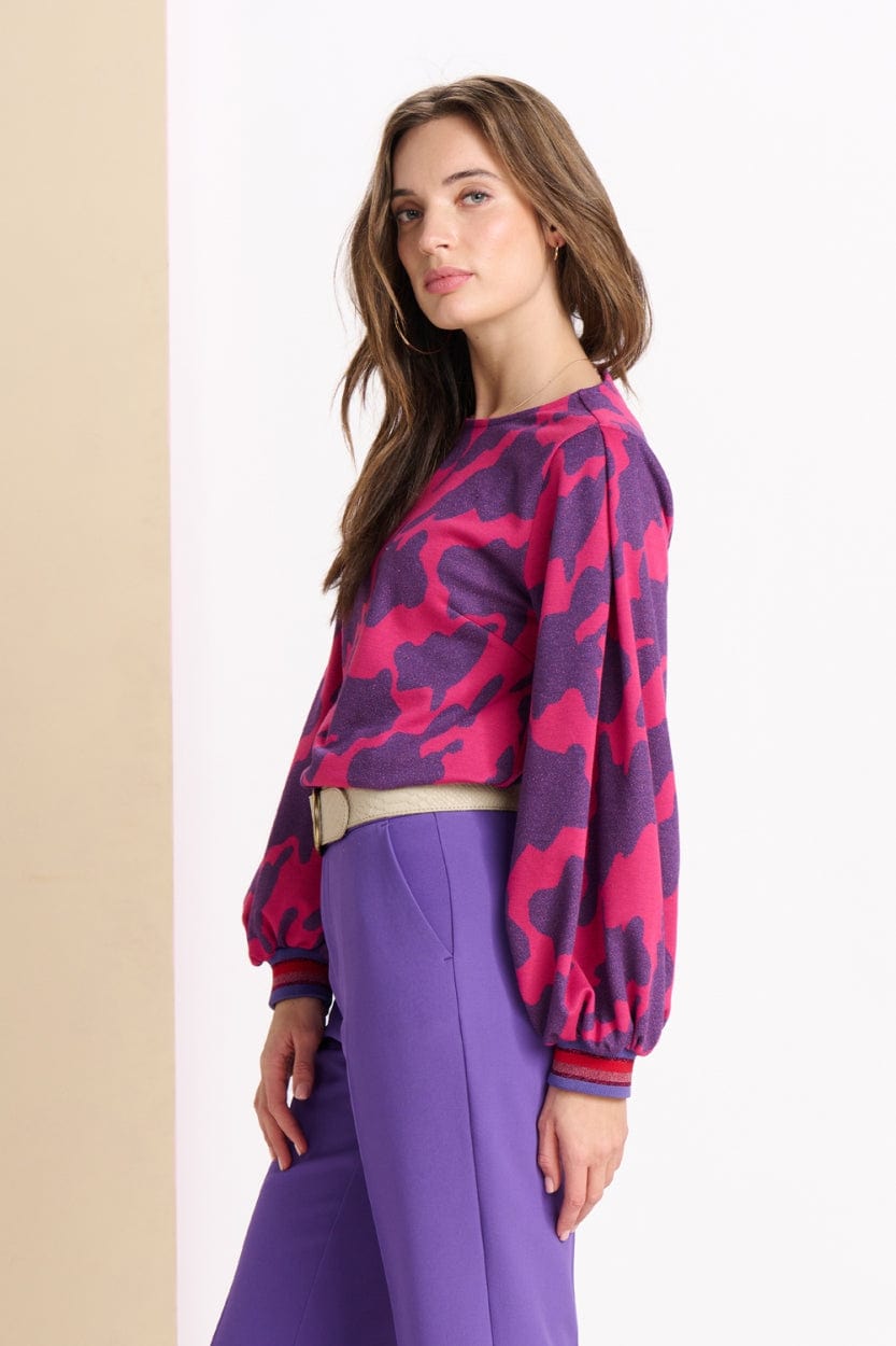 TOP - Swirl Fluor Pink