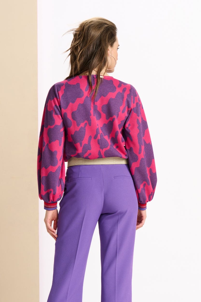 TOP - Swirl Fluor Pink