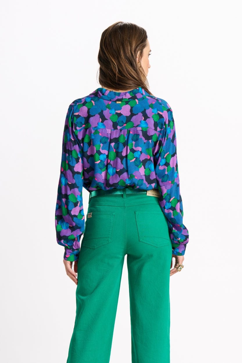 BLUSE - Mila Brushwork Lilac