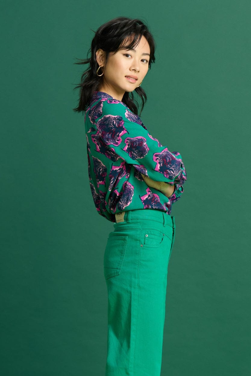 BLUSE - Mila Flower Pop Pink