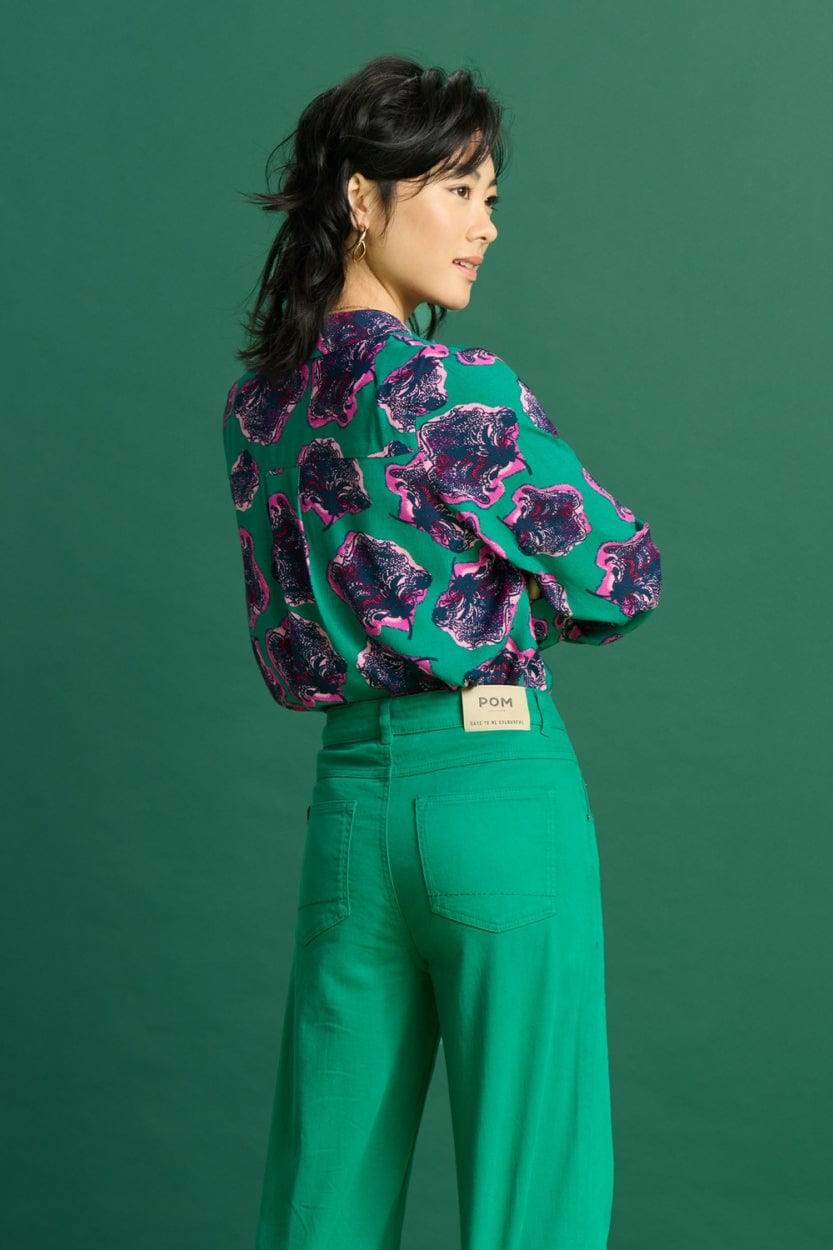 BLUSE - Mila Flower Pop Pink