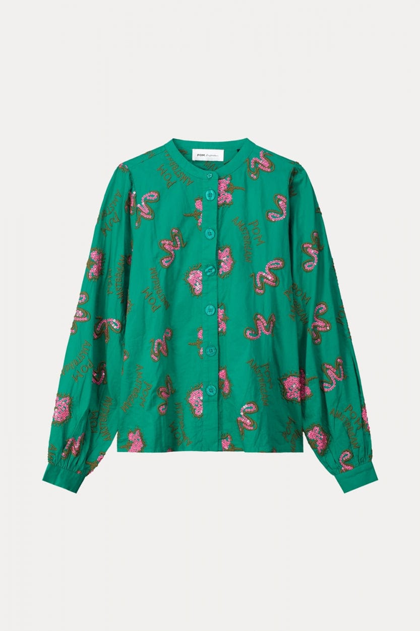 BLUSE - Fern Green Shine