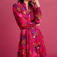 KLEID - Brushwork Fiery Pink