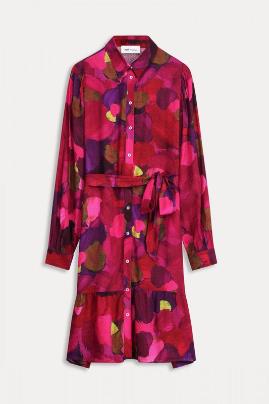 KLEID - Brushwork Fiery Pink