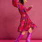 KLEID - Brushwork Fiery Pink