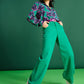 JEANS - Wide Leg Jade Green