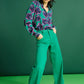 JEANS - Wide Leg Jade Green