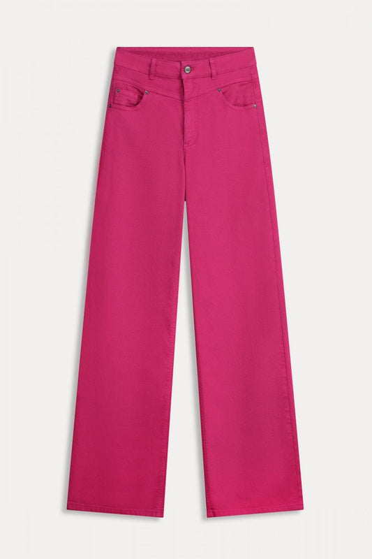 JEANS - Wide Leg Fiery Pink
