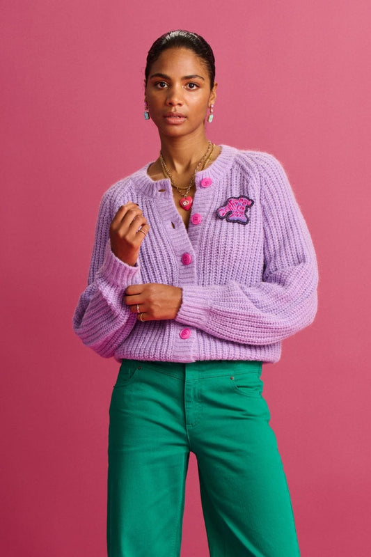 STRICKJACKE - Orchid Bloom
