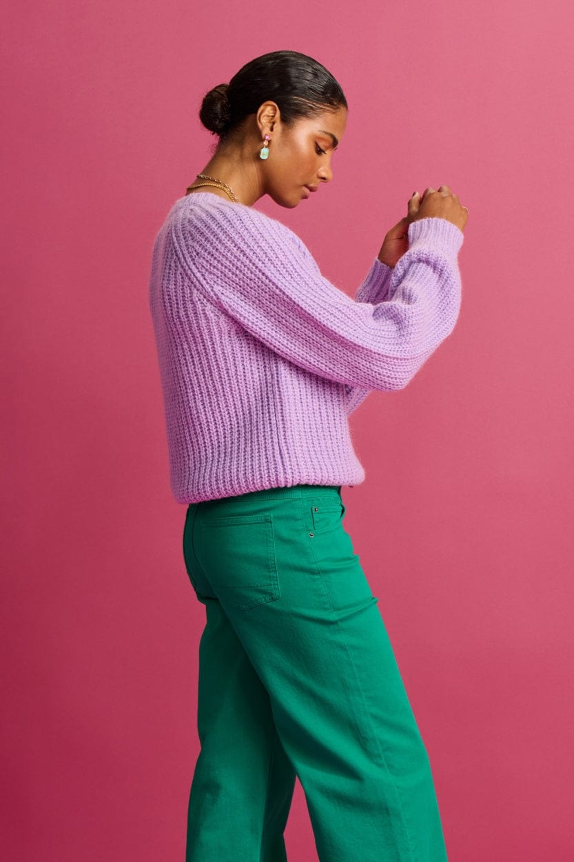 STRICKJACKE - Orchid Bloom