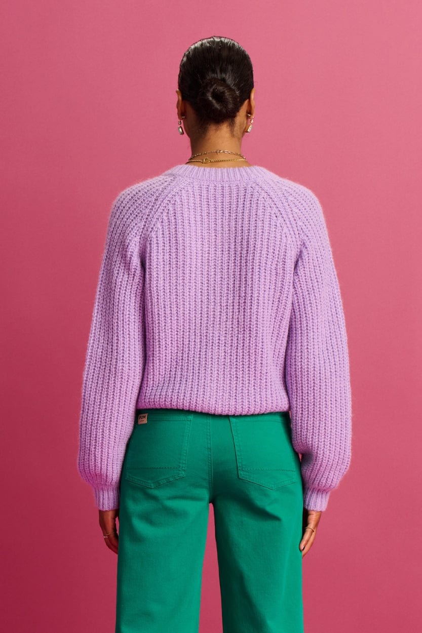 STRICKJACKE - Orchid Bloom