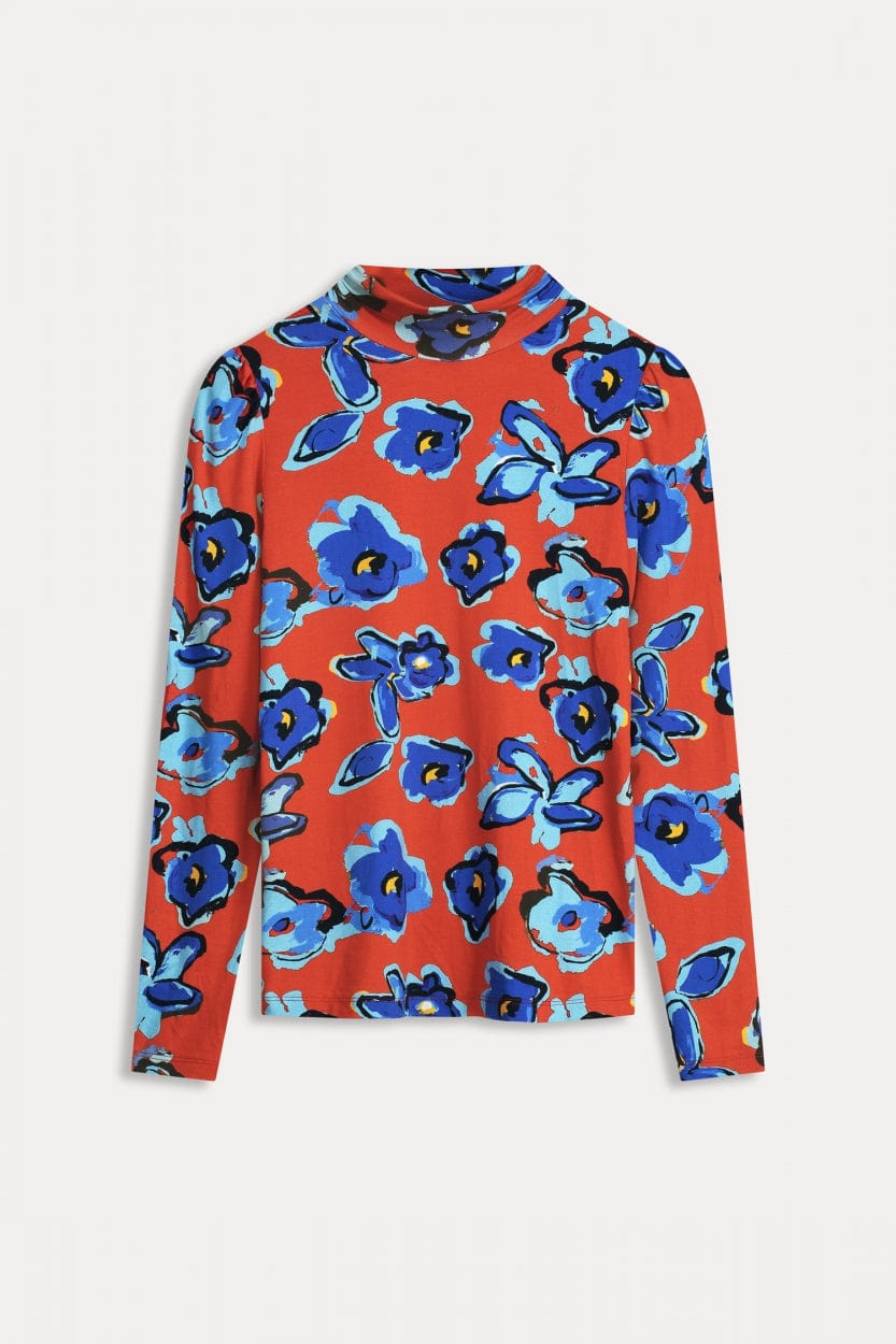 TURTLENECK - Flower Glory Red