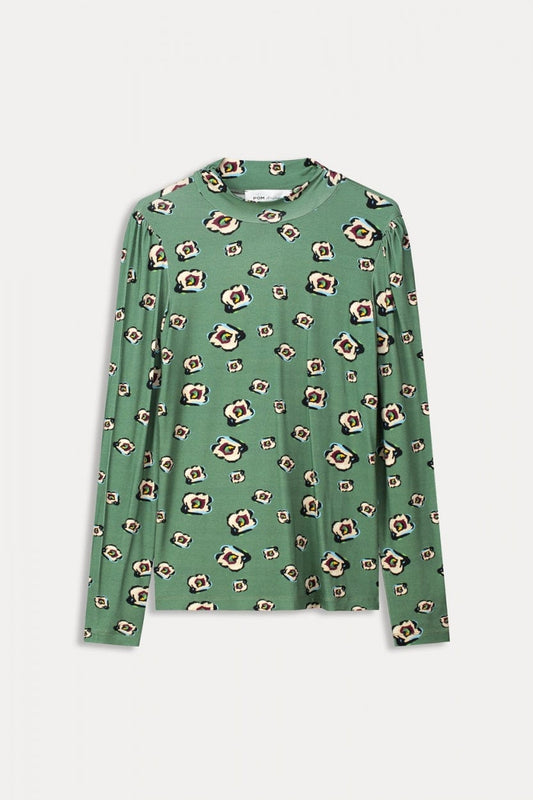 TURTLENECK - Flower Swirl Green