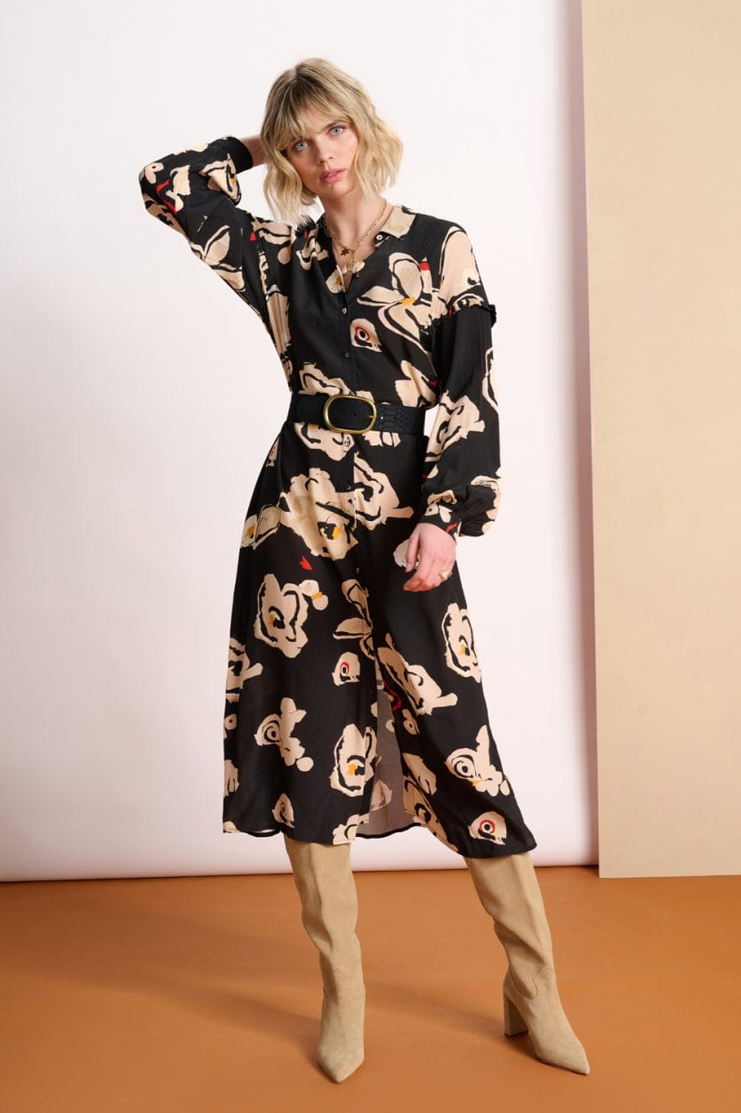 KLEID - Flower Glory Black