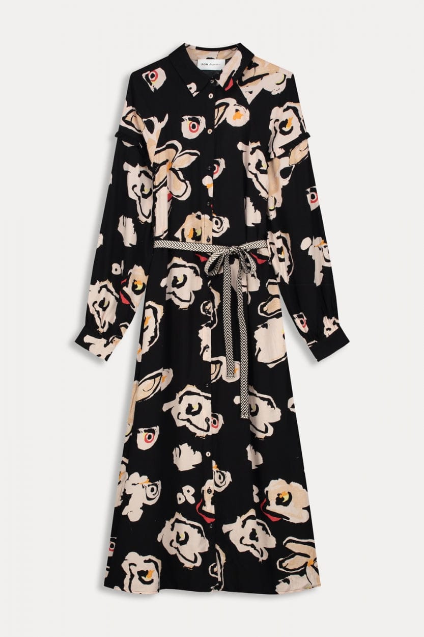KLEID - Flower Glory Black