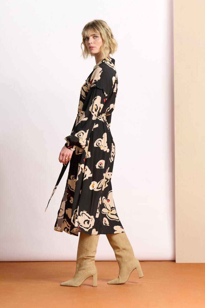 KLEID - Flower Glory Black