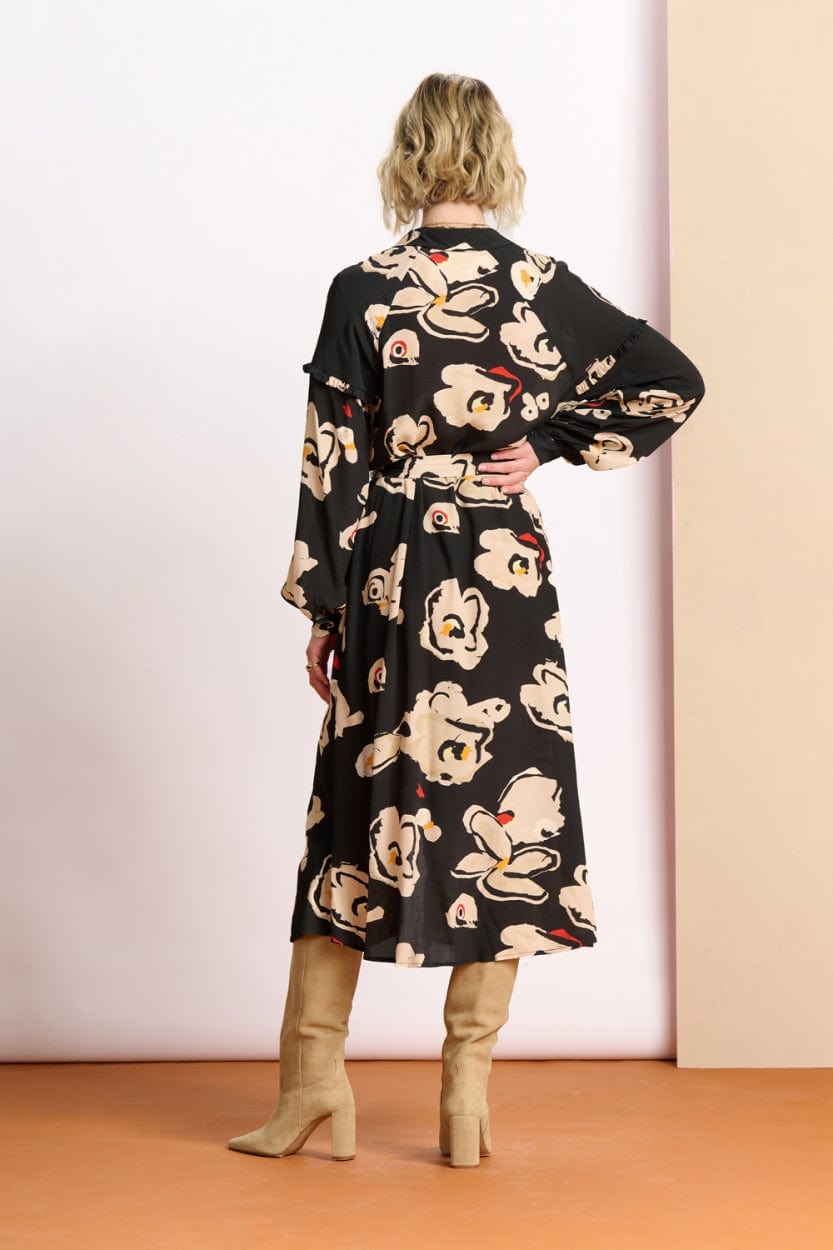 KLEID - Flower Glory Black