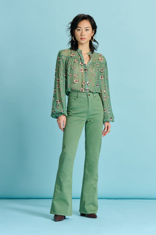 JEANS - Kate Flare Mythical Green