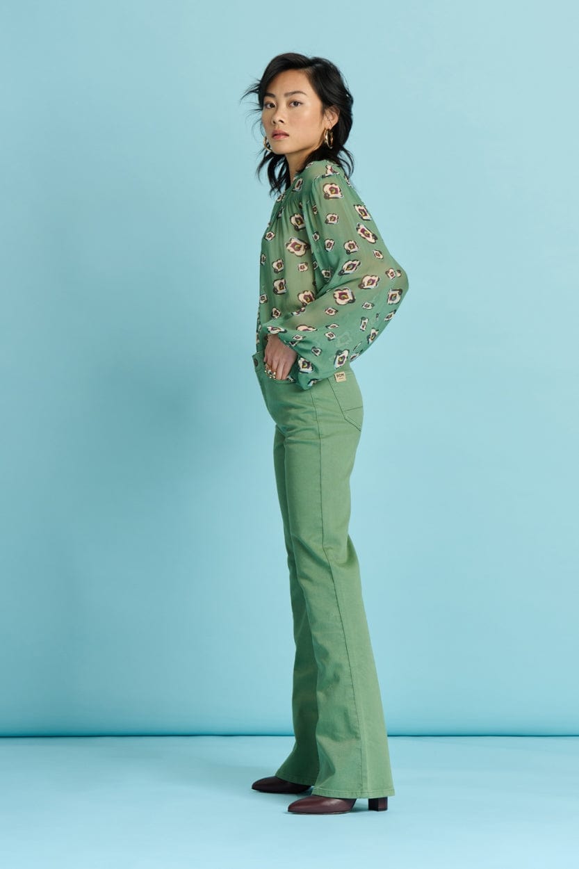 JEANS - Kate Flare Mythical Green