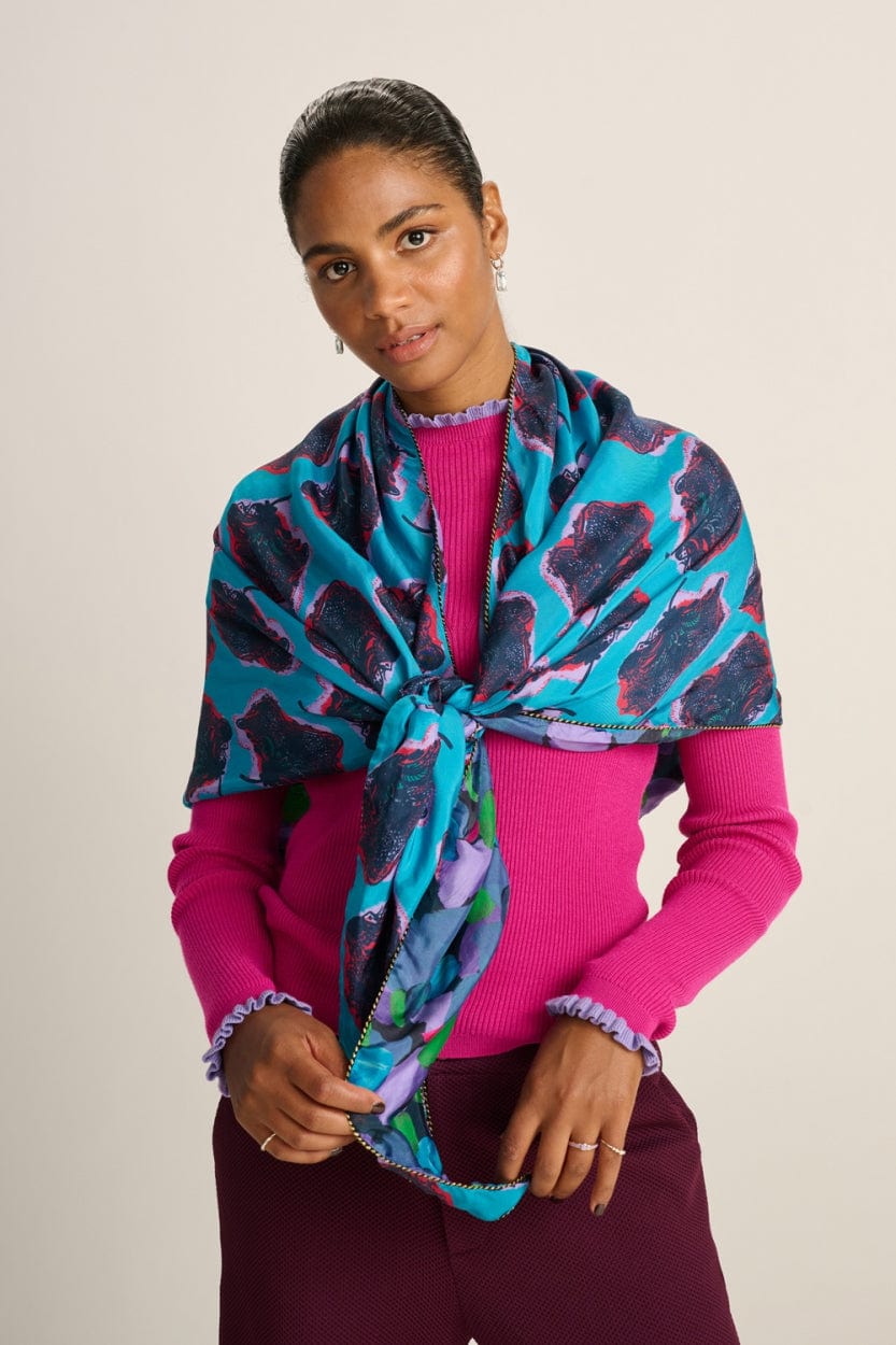 SCHAL - Double Flower Pop Blue