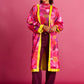 KIMONO - Brushwork Fiery Pink