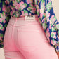 JEANS - Elli Straight Blooming Pink