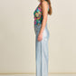 JEANS - Wide Leg Denim Metallic