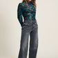 JEANS- Wide leg Grey Storm