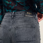 JEANS- Wide leg Grey Storm