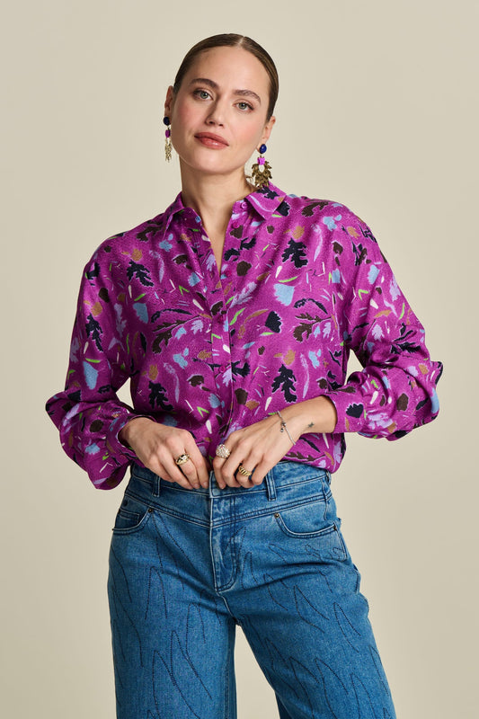 BLUSE - Milly Featherfest Cactus Pink
