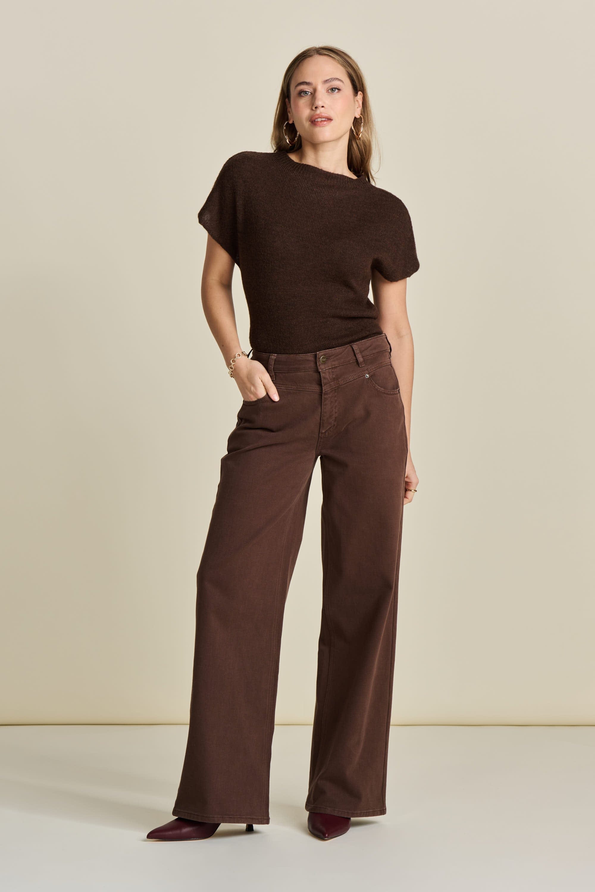 Braune jeans wide leg Clearance