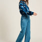 JEANS - Wide Leg Denim Rhinestones